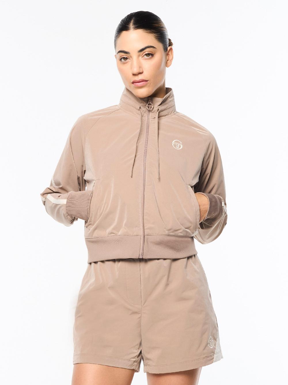 Egonlab X Sergio Tacchini Pippa Track Jacket- Taupe Grey