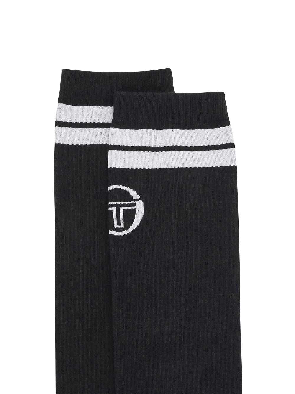 Egonlab X Sergio Tacchini Prep Knee High Socks- Black