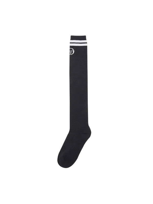egonlab x sergio tacchini Prep Knee High Socks- Black