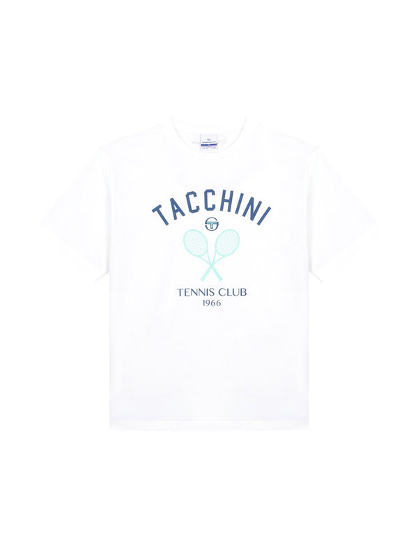 egonlab x sergio tacchini Preppy Artwork T-Shirt- Off White