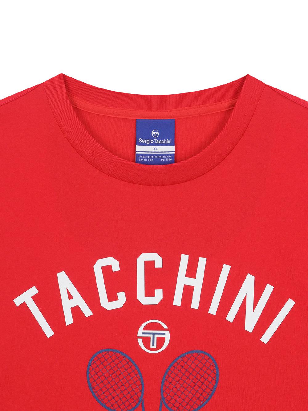 Egonlab X Sergio Tacchini Preppy Artwork T-Shirt- Red