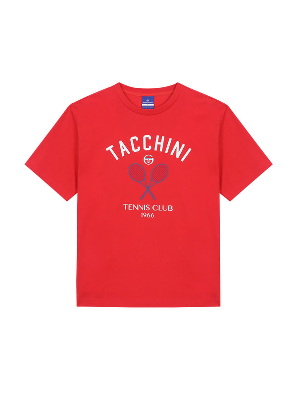 egonlab x sergio tacchini Preppy Artwork T-Shirt- Red