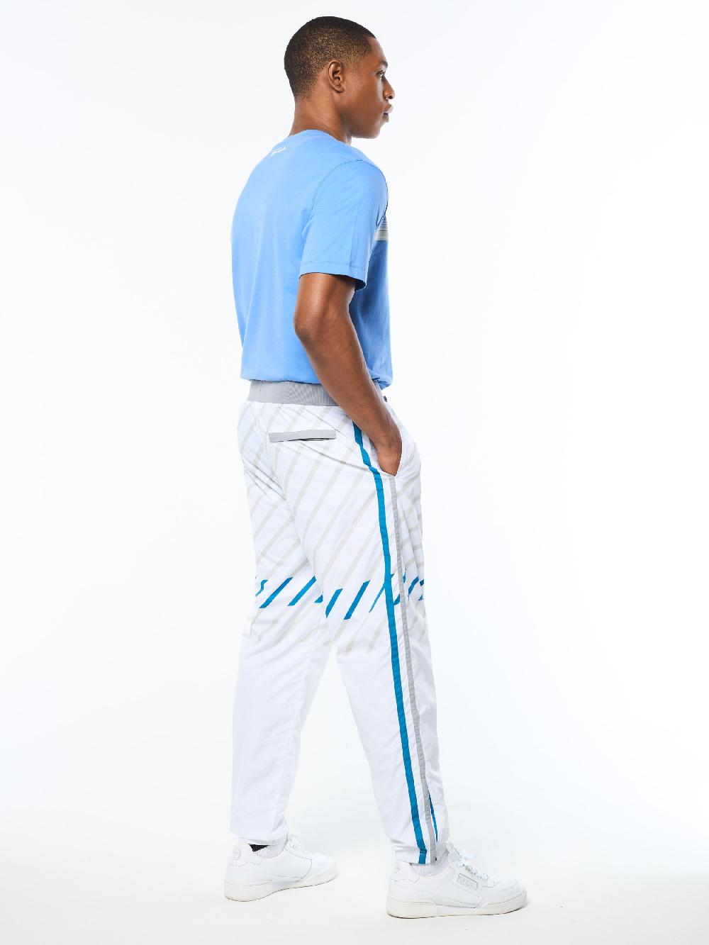 Egonlab X Sergio Tacchini Quadretto Track Pant- Brilliant White