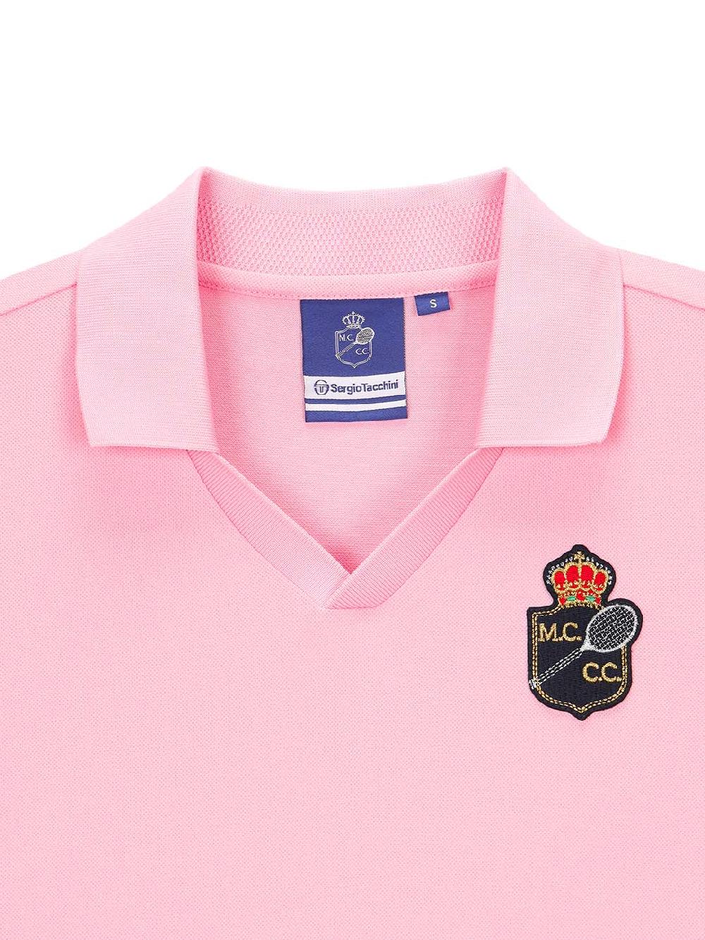 Egonlab X Sergio Tacchini Rally MCH Polo Dress- Light Pink