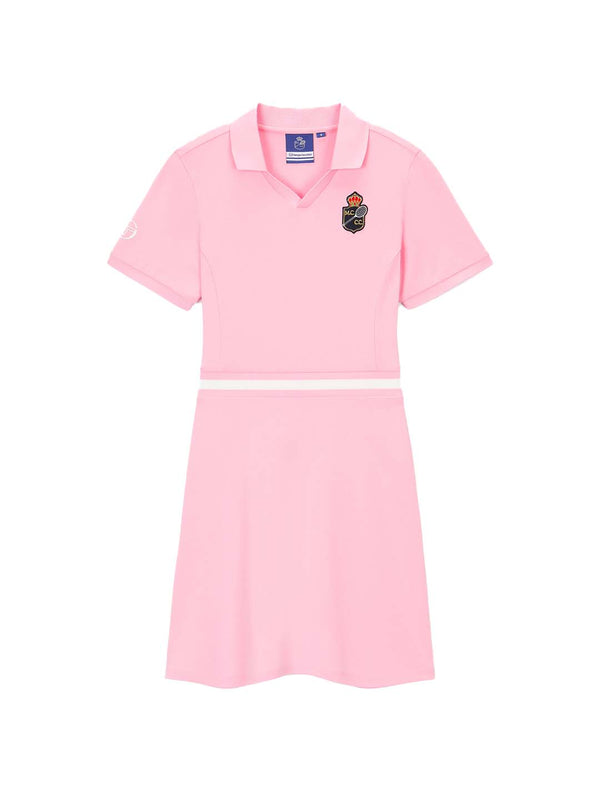 egonlab x sergio tacchini Rally MCH Polo Dress- Light Pink