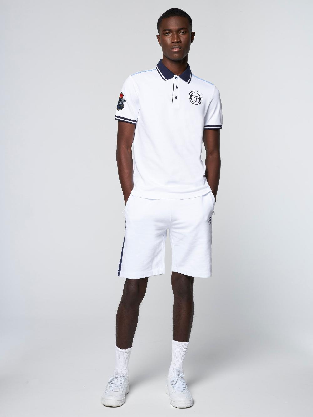 Egonlab X Sergio Tacchini RANKING STAFF POLO-White/ Navy