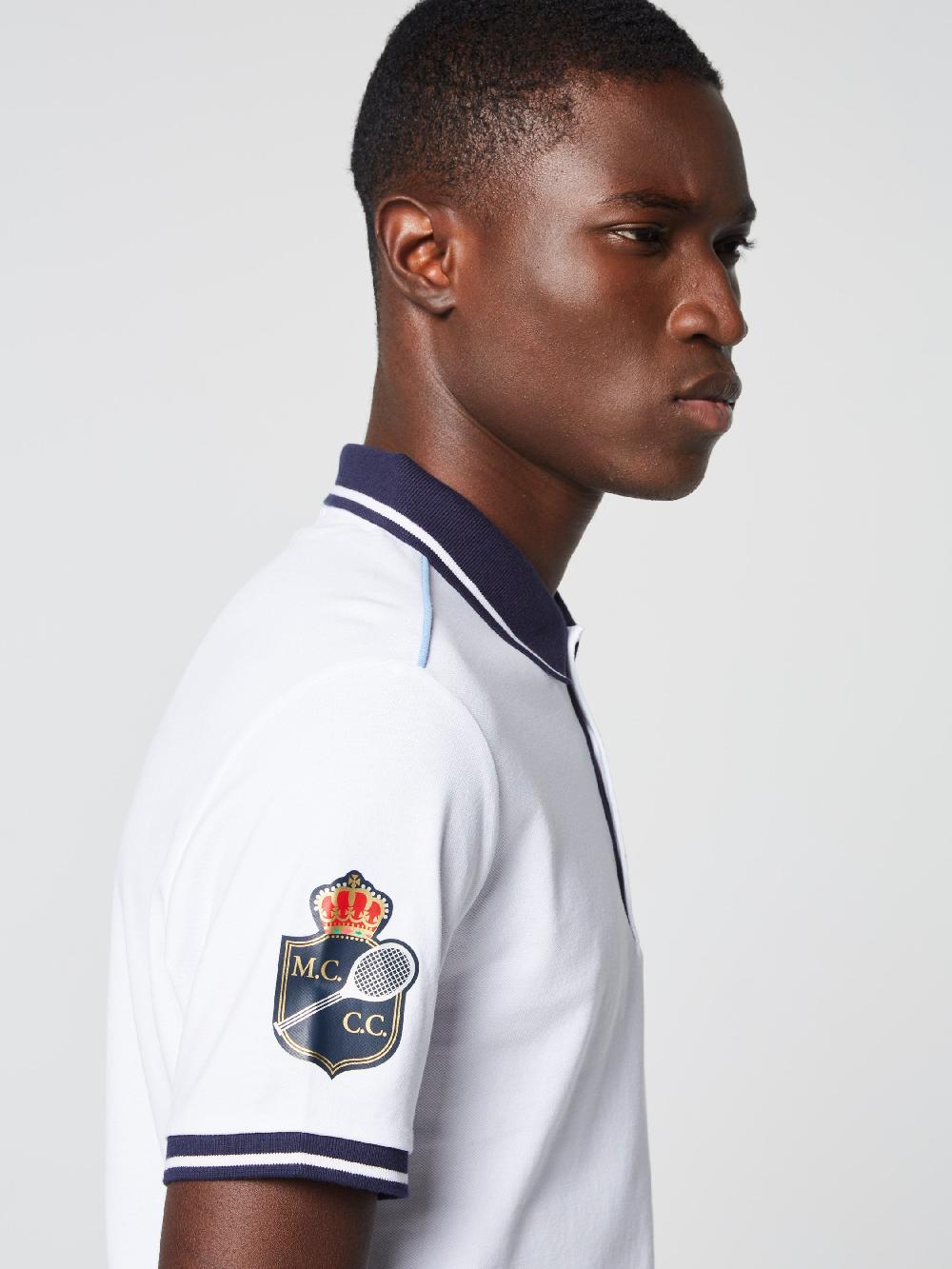 Egonlab X Sergio Tacchini RANKING STAFF POLO-White/ Navy