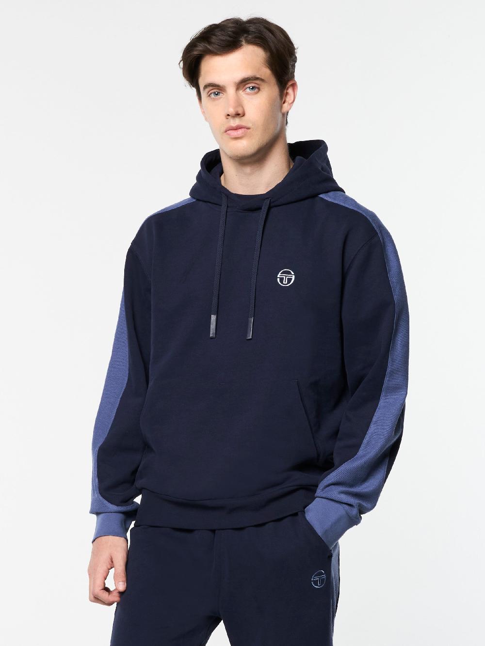 Egonlab X Sergio Tacchini Remo Hoodie- Maritime Blue