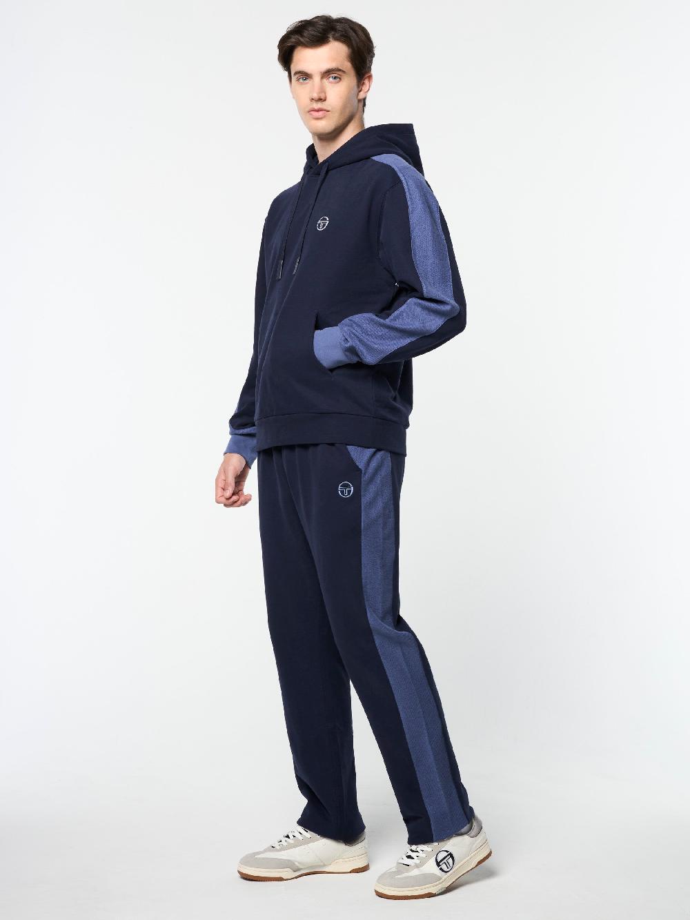 Egonlab X Sergio Tacchini Remo Hoodie- Maritime Blue