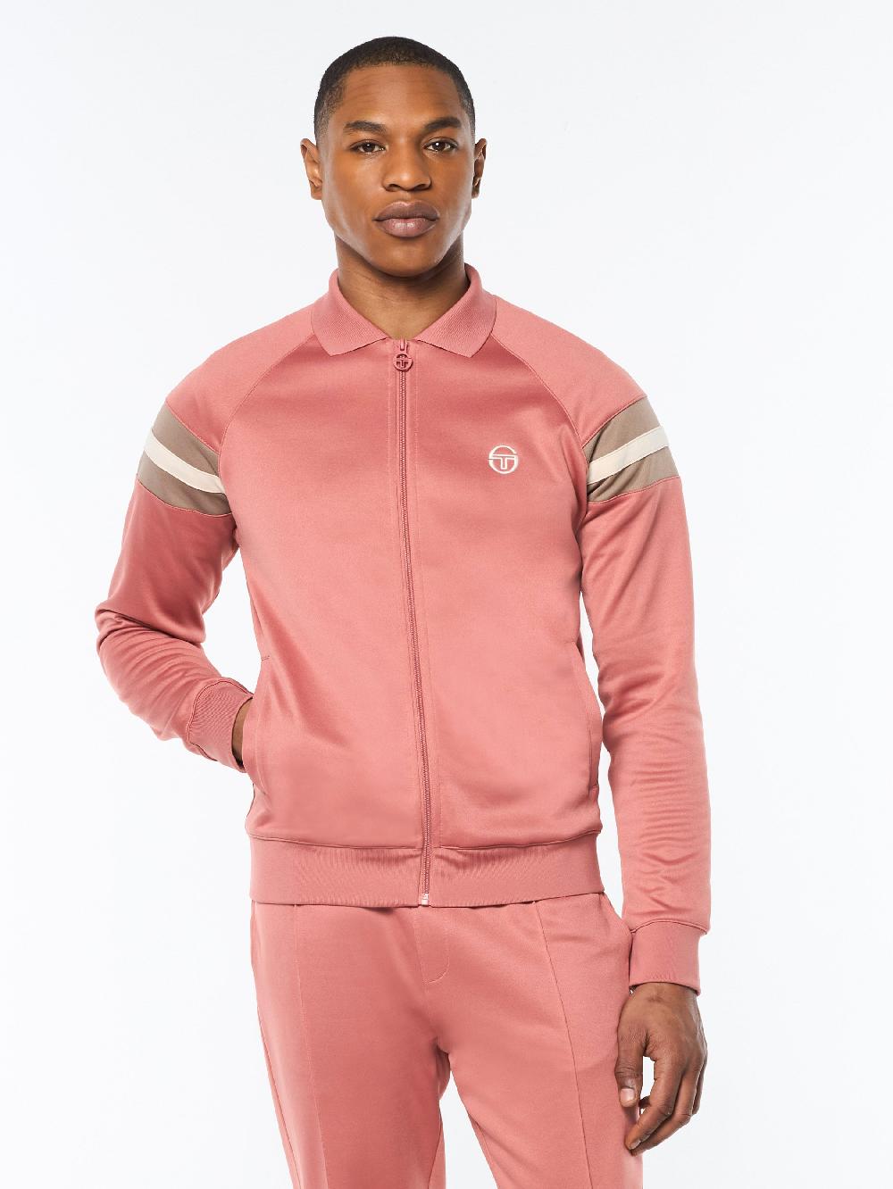 Egonlab X Sergio Tacchini Rimini Track Jacket- Light Mahogany
