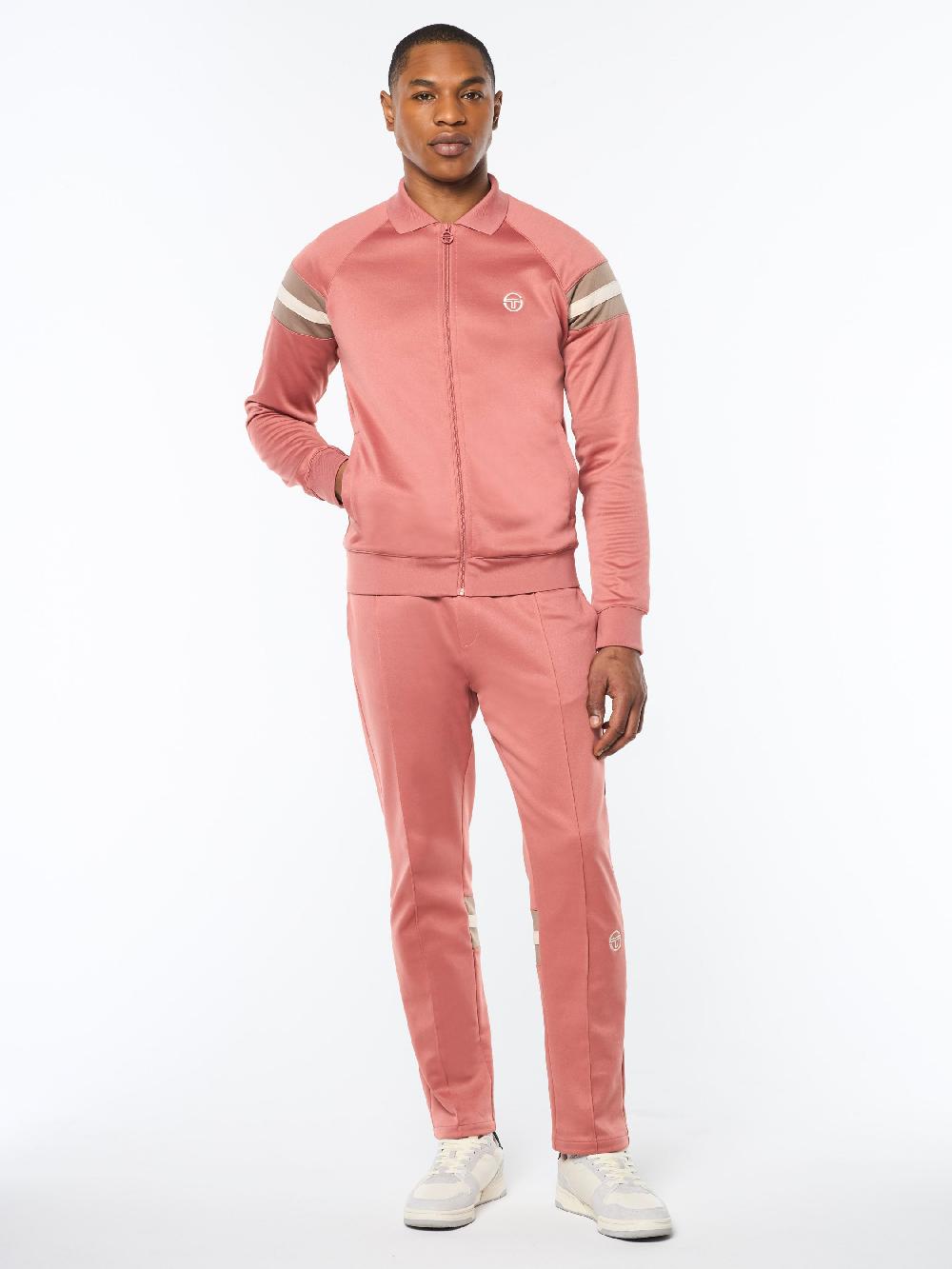 Egonlab X Sergio Tacchini Rimini Track Jacket- Light Mahogany