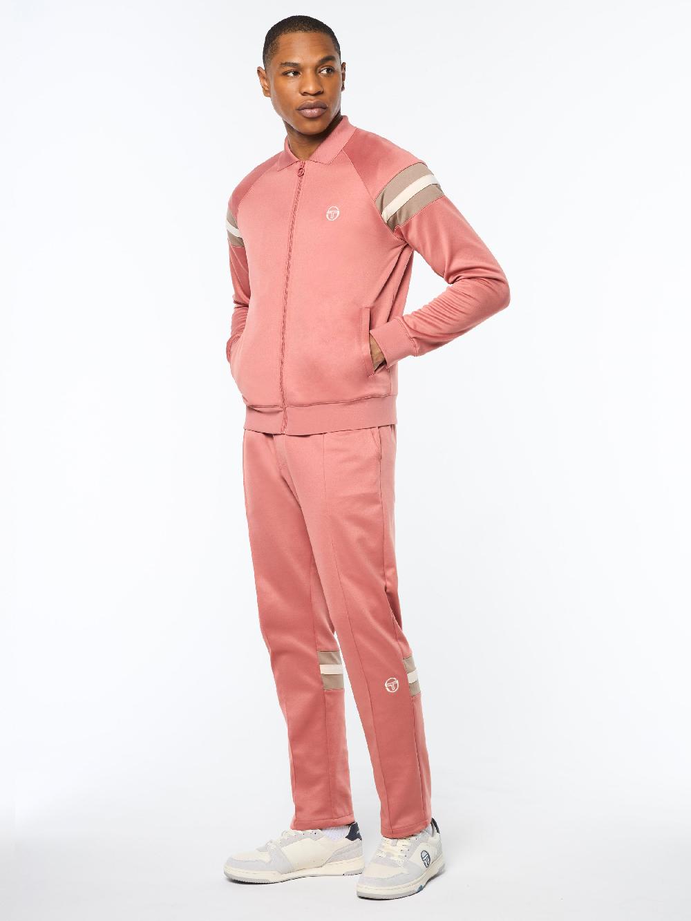 Egonlab X Sergio Tacchini Rimini Track Jacket- Light Mahogany