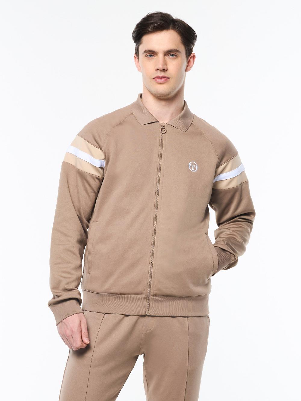 Egonlab X Sergio Tacchini Rimini Track Jacket- Taupe Grey