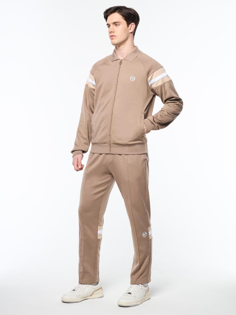 Egonlab X Sergio Tacchini Rimini Track Jacket- Taupe Grey