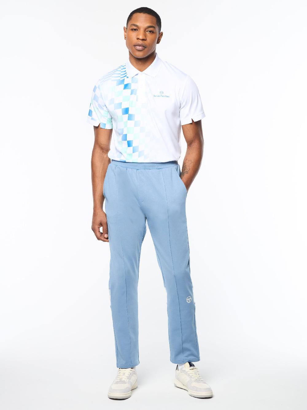 Egonlab X Sergio Tacchini Rimini Track Pant- Faded Denim