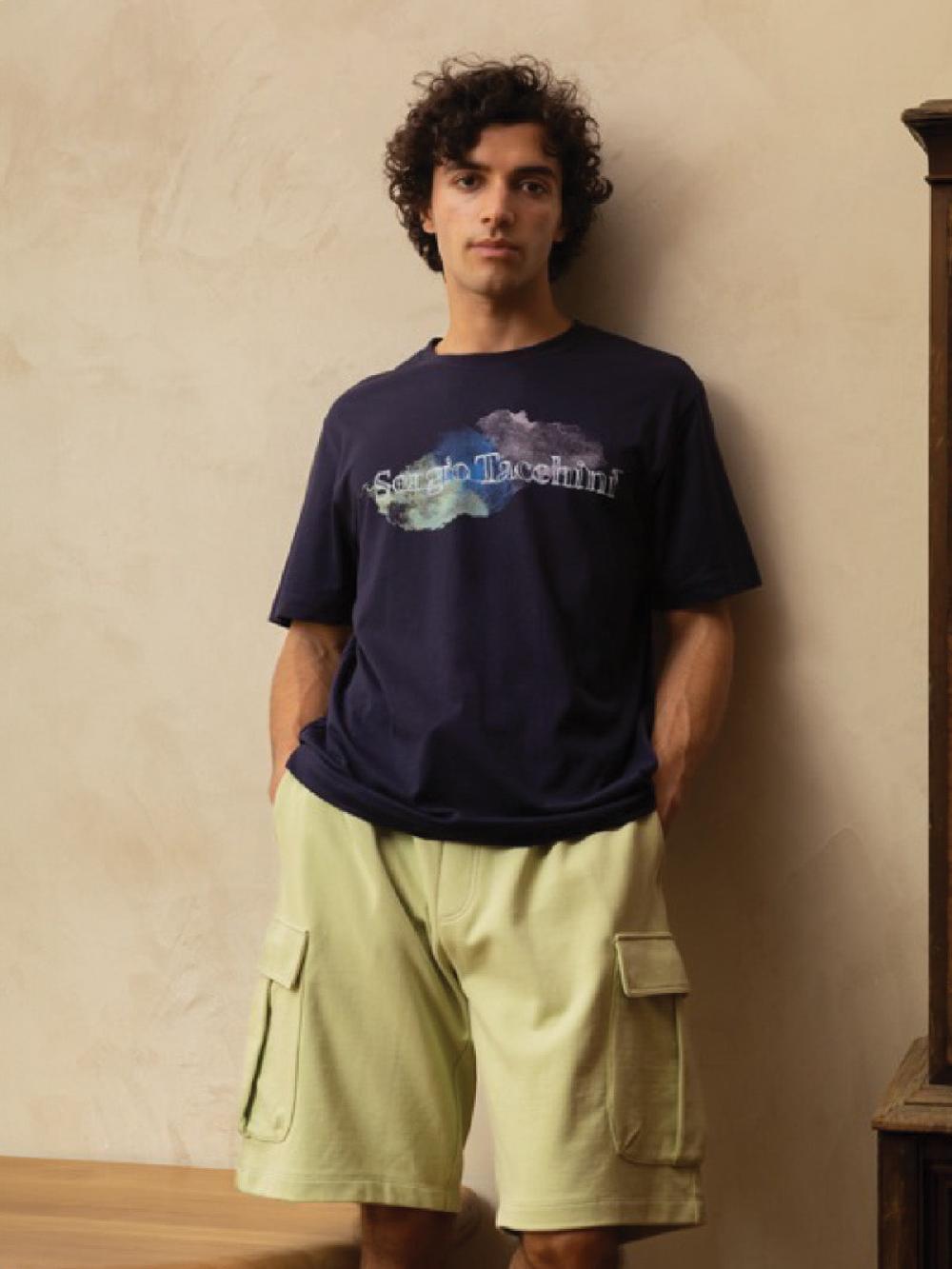 Egonlab X Sergio Tacchini Rin T-Shirt- Maritime Blue