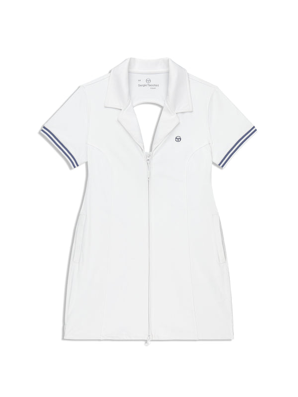 egonlab x sergio tacchini Silvia Dress- Brilliant White