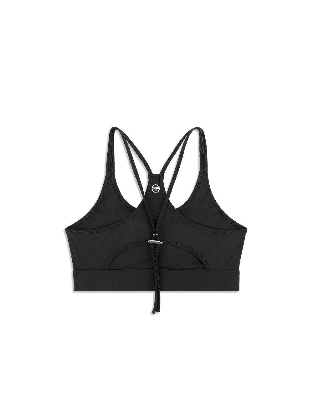 Egonlab X Sergio Tacchini Silvia Sports Bra- Black Beauty