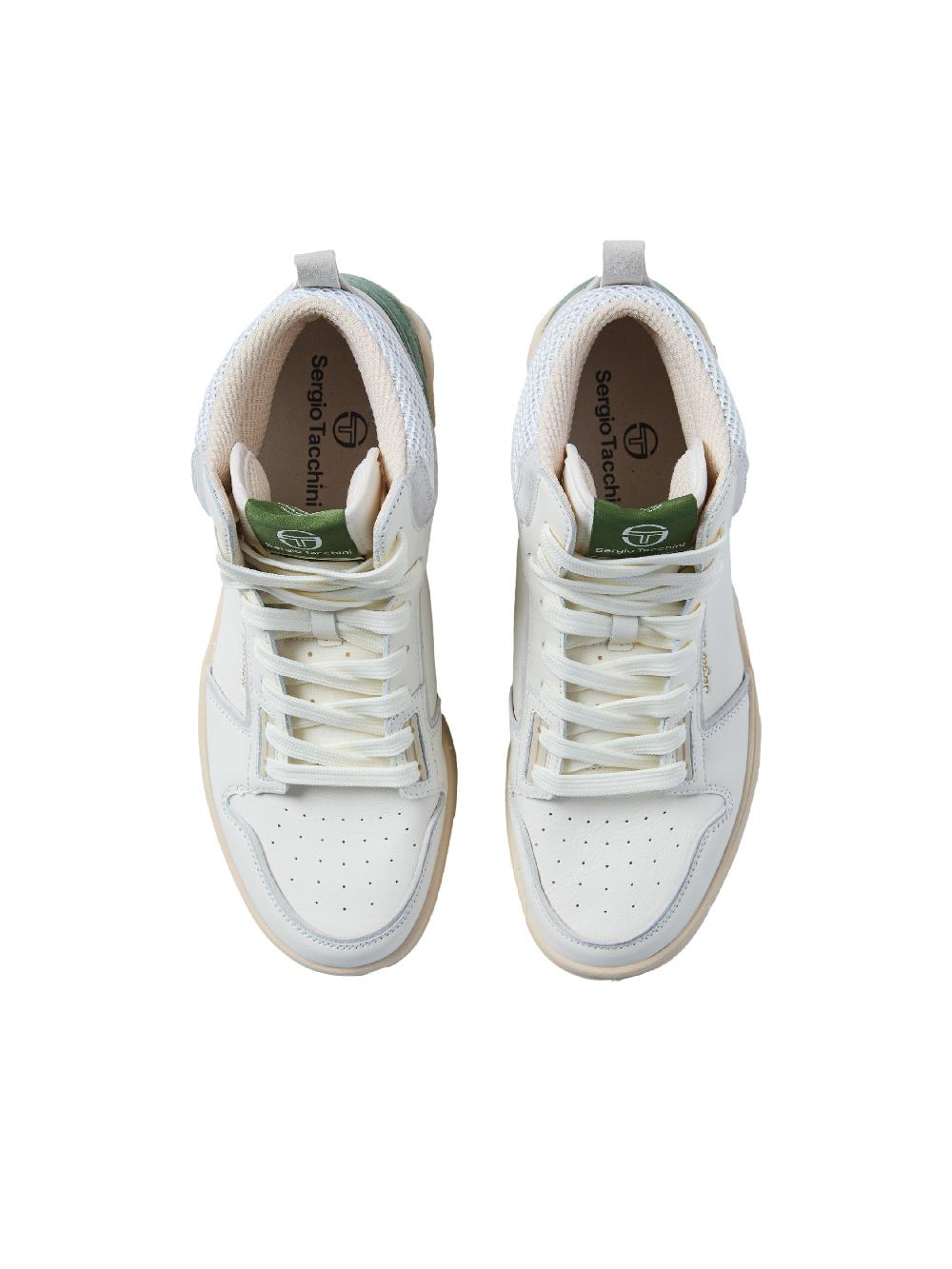 Egonlab X Sergio Tacchini Slam Shot Hi DA Ultra- Antique White/ Wood Ash/ Garden Green