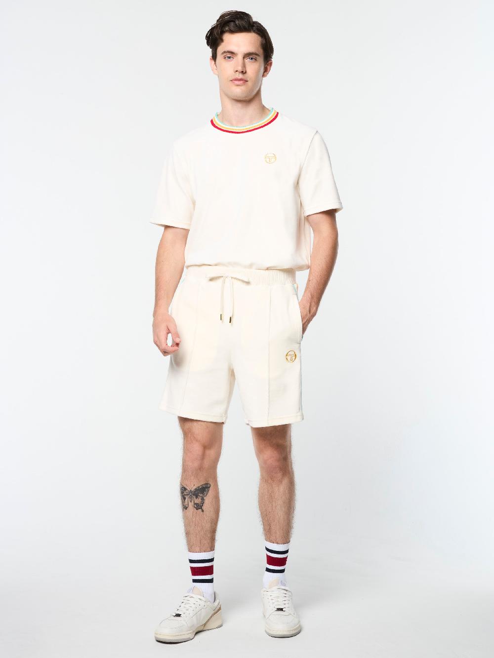Egonlab X Sergio Tacchini Slice Short- Gardenia/ Gold