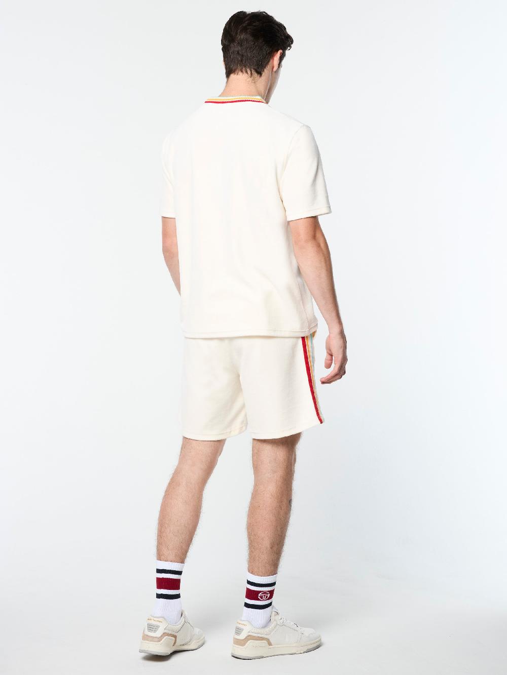 Egonlab X Sergio Tacchini Slice T-Shirt- Gardenia/ Gold