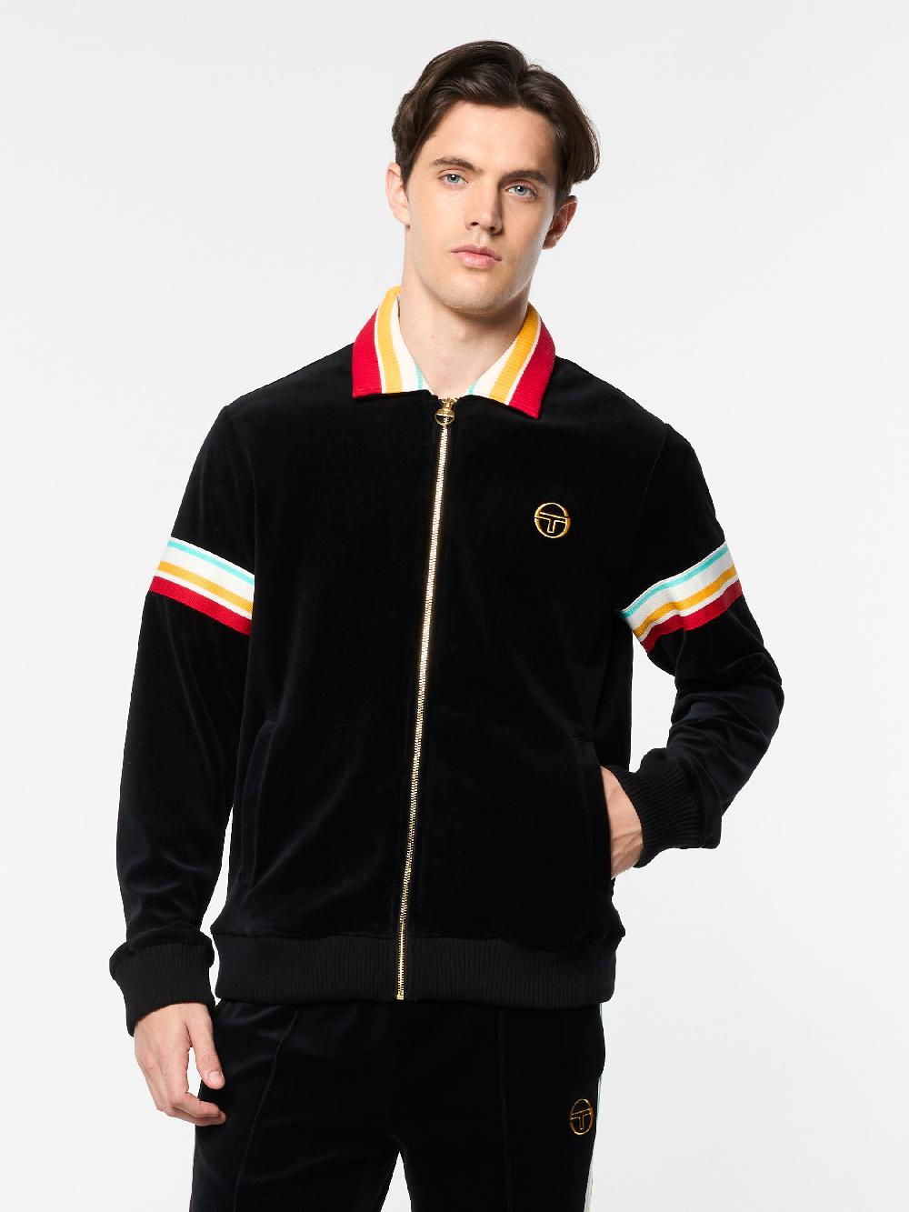 Egonlab X Sergio Tacchini Slice Track Jacket- Black/ Black