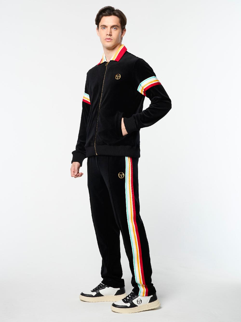 Egonlab X Sergio Tacchini Slice Track Jacket- Black/ Black