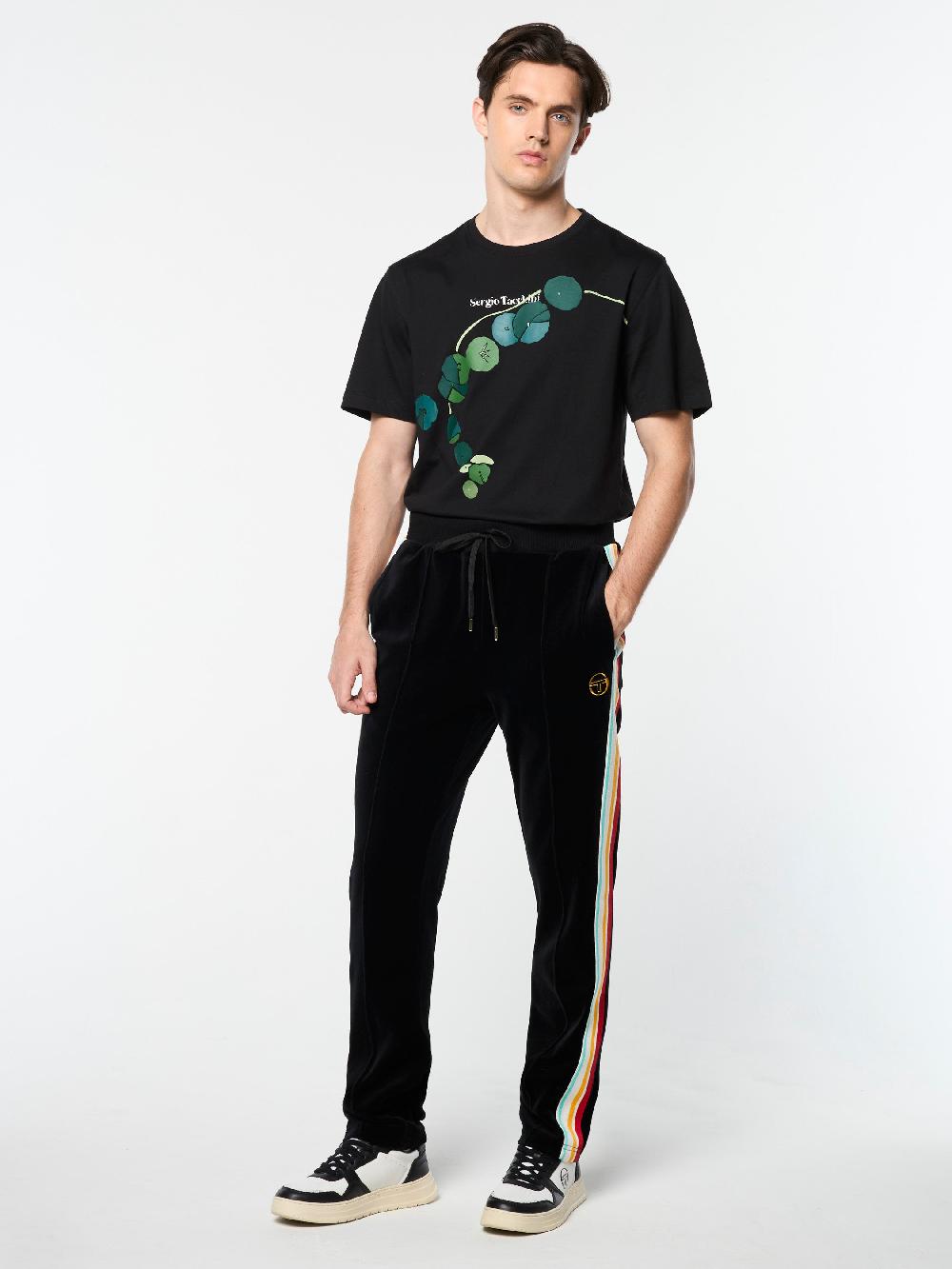 Egonlab X Sergio Tacchini Slice Track Pant- Black/ Black