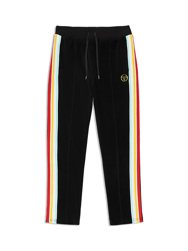 egonlab x sergio tacchini Slice Track Pant- Black/ Black