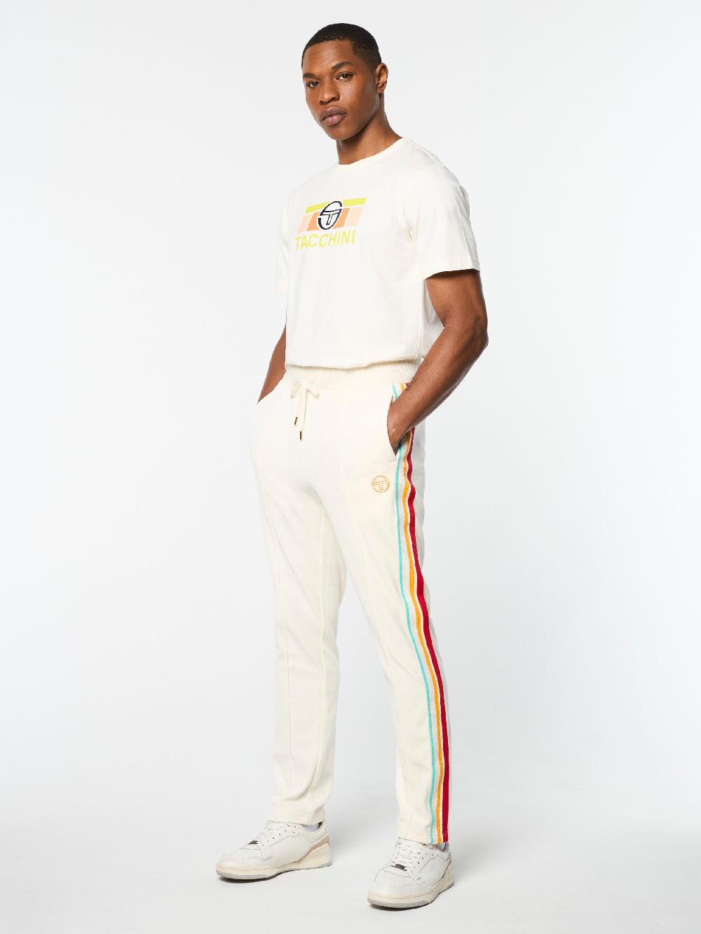 Egonlab X Sergio Tacchini Slice Track Pant- Gardenia/ Gold