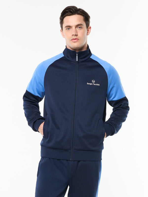 egonlab x sergio tacchini Spacco Track Jacket- Maritime Blue