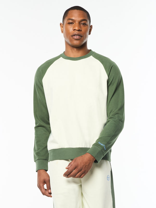 egonlab x sergio tacchini Suonare Crewneck- Almost Aqua