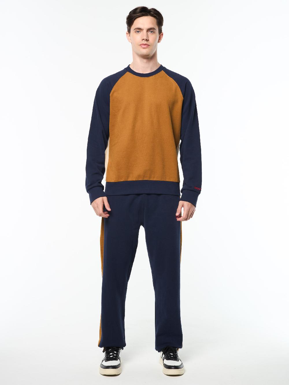 Egonlab X Sergio Tacchini Suonare Crewneck- Bronze Brown