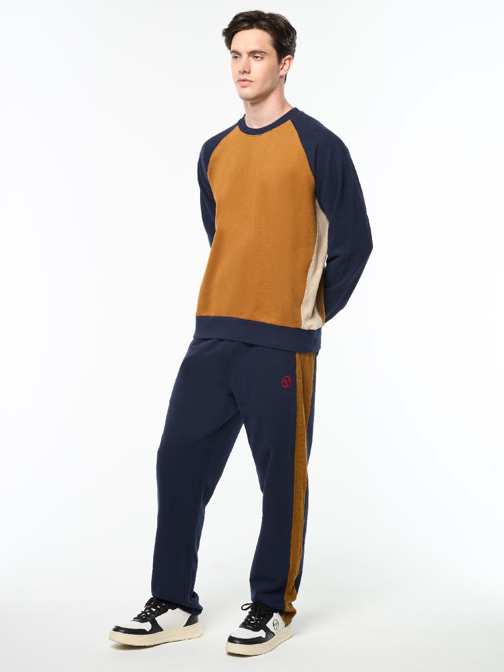 Egonlab X Sergio Tacchini Suonare Crewneck- Bronze Brown