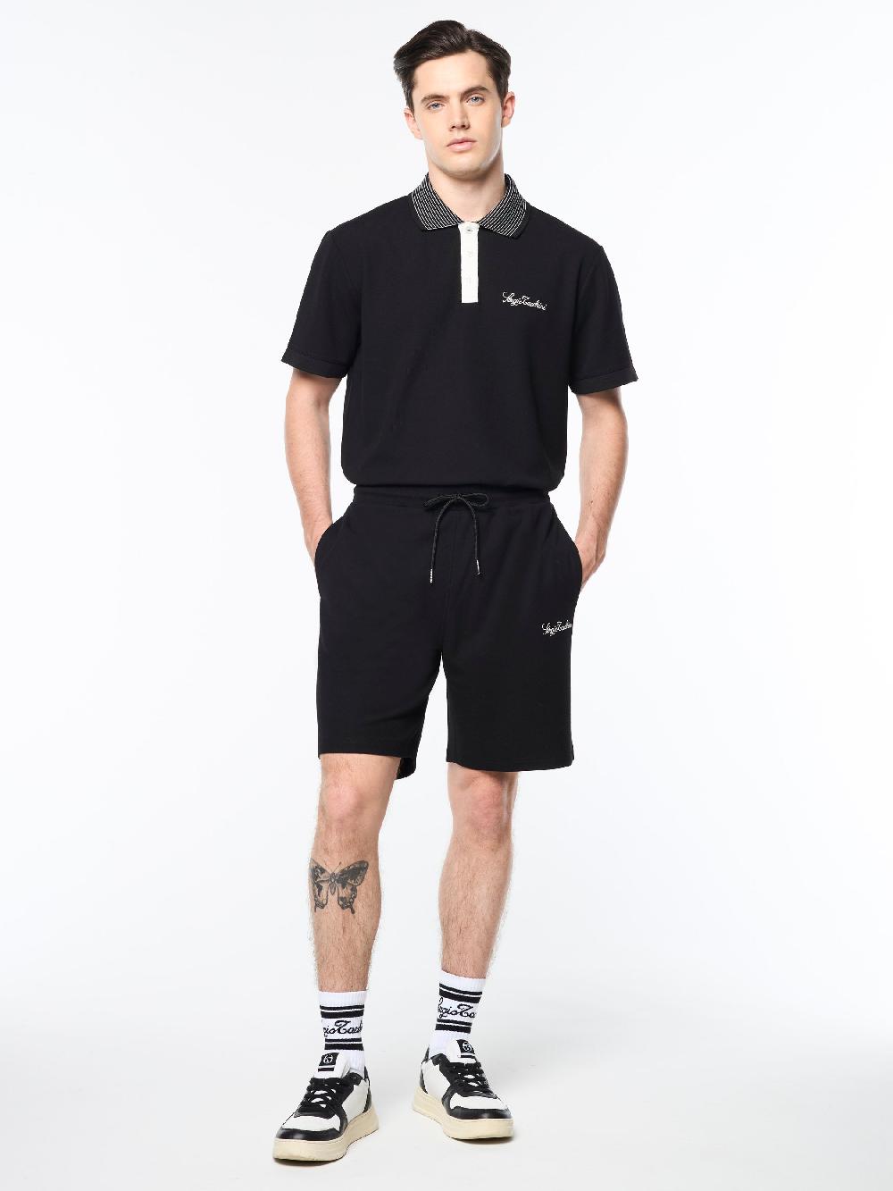 Egonlab X Sergio Tacchini Suveniri Shorts- Black Beauty