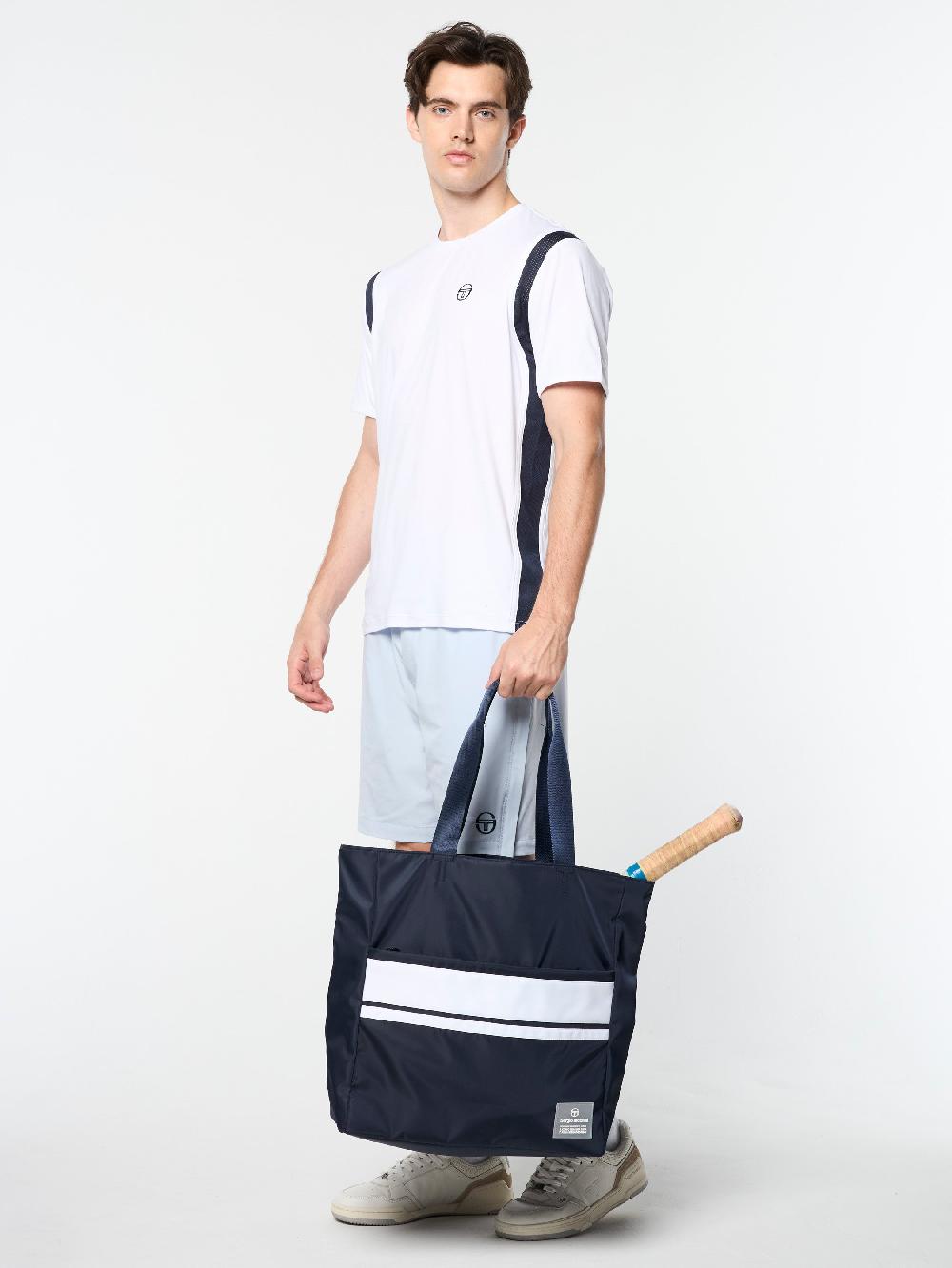 Egonlab X Sergio Tacchini Tennis Tote- Maritime Blue