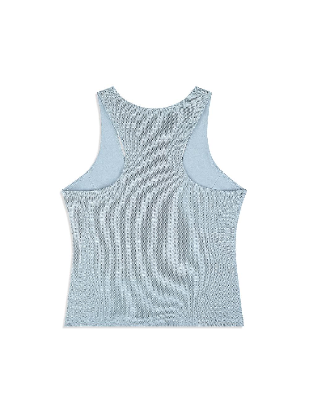Egonlab X Sergio Tacchini Tessa Scoop Neck Tank- Faded Denim