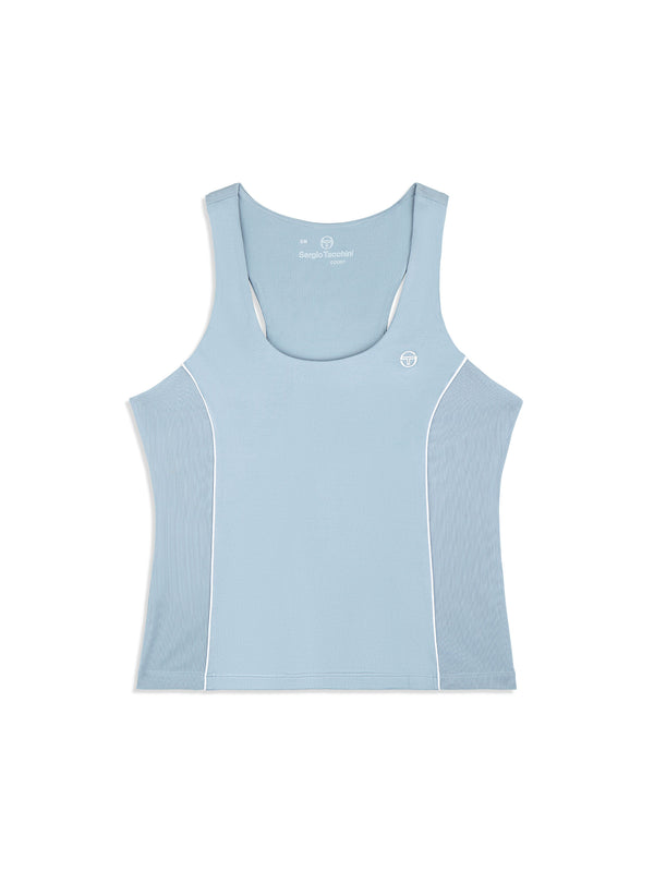 egonlab x sergio tacchini Tessa Scoop Neck Tank- Faded Denim
