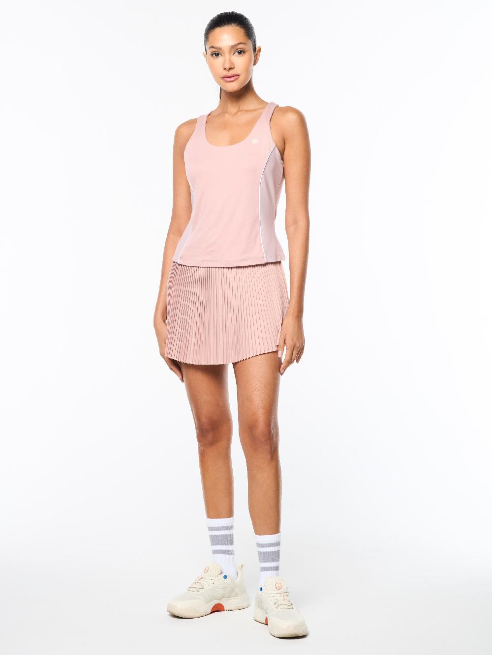 Egonlab X Sergio Tacchini Tessa Scoop Neck Tank- Pale Mauve