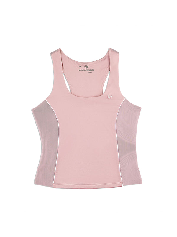egonlab x sergio tacchini Tessa Scoop Neck Tank- Pale Mauve