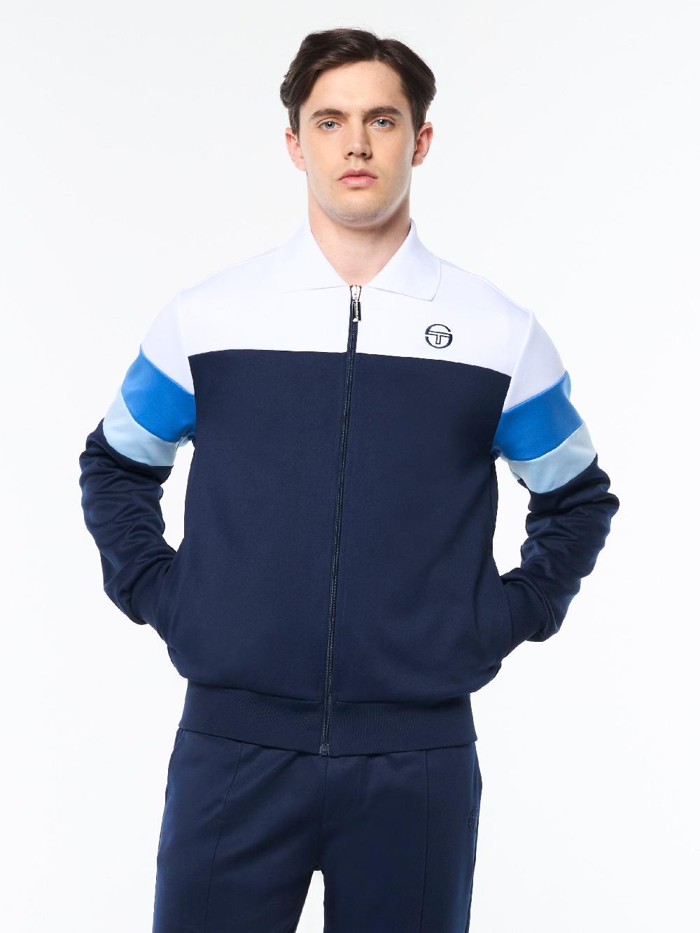 Egonlab X Sergio Tacchini Tomme Track Jacket Archivio- Maritime Blue