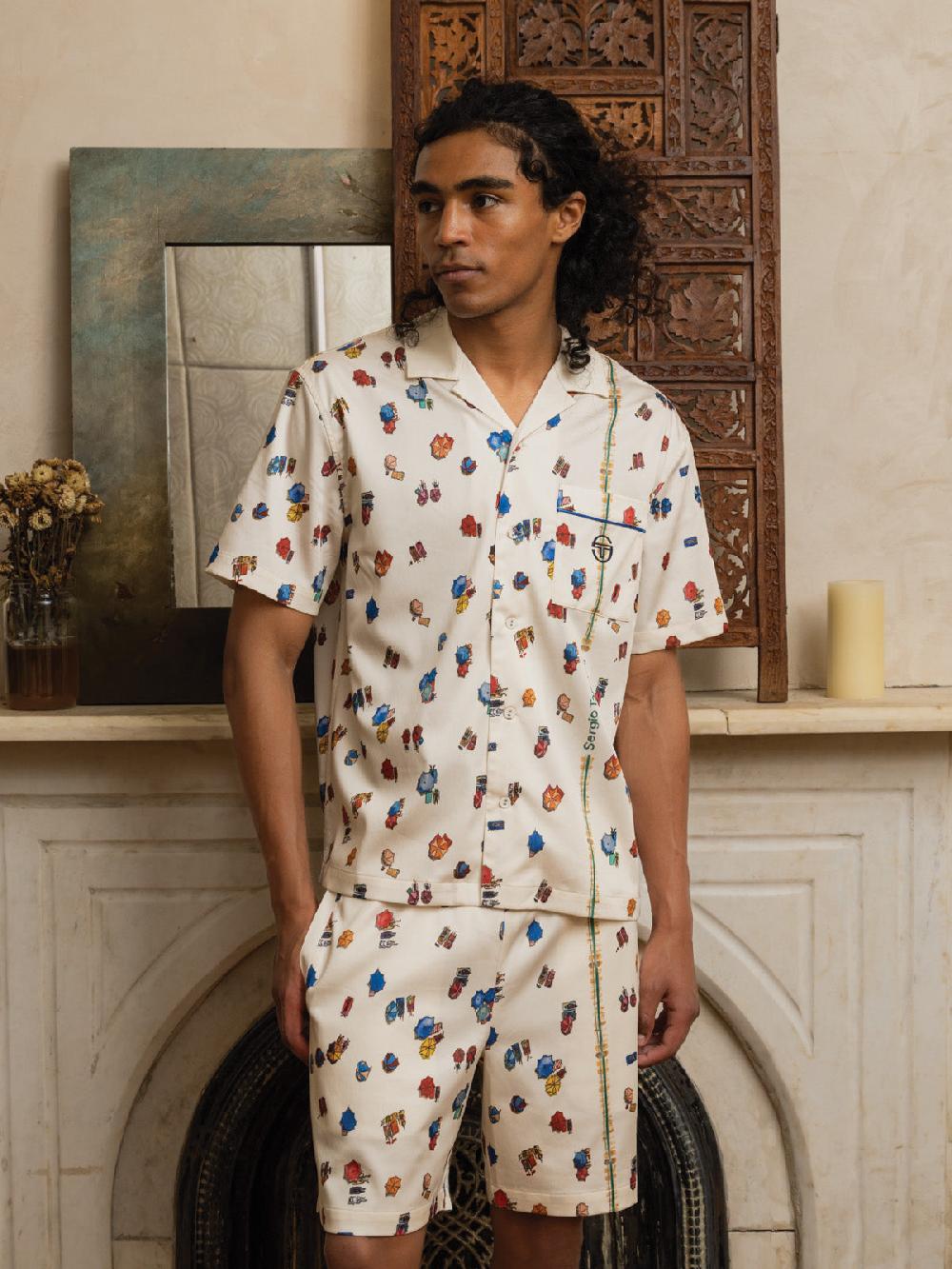 Egonlab X Sergio Tacchini Tosca Cabana Shirt- Gardenia