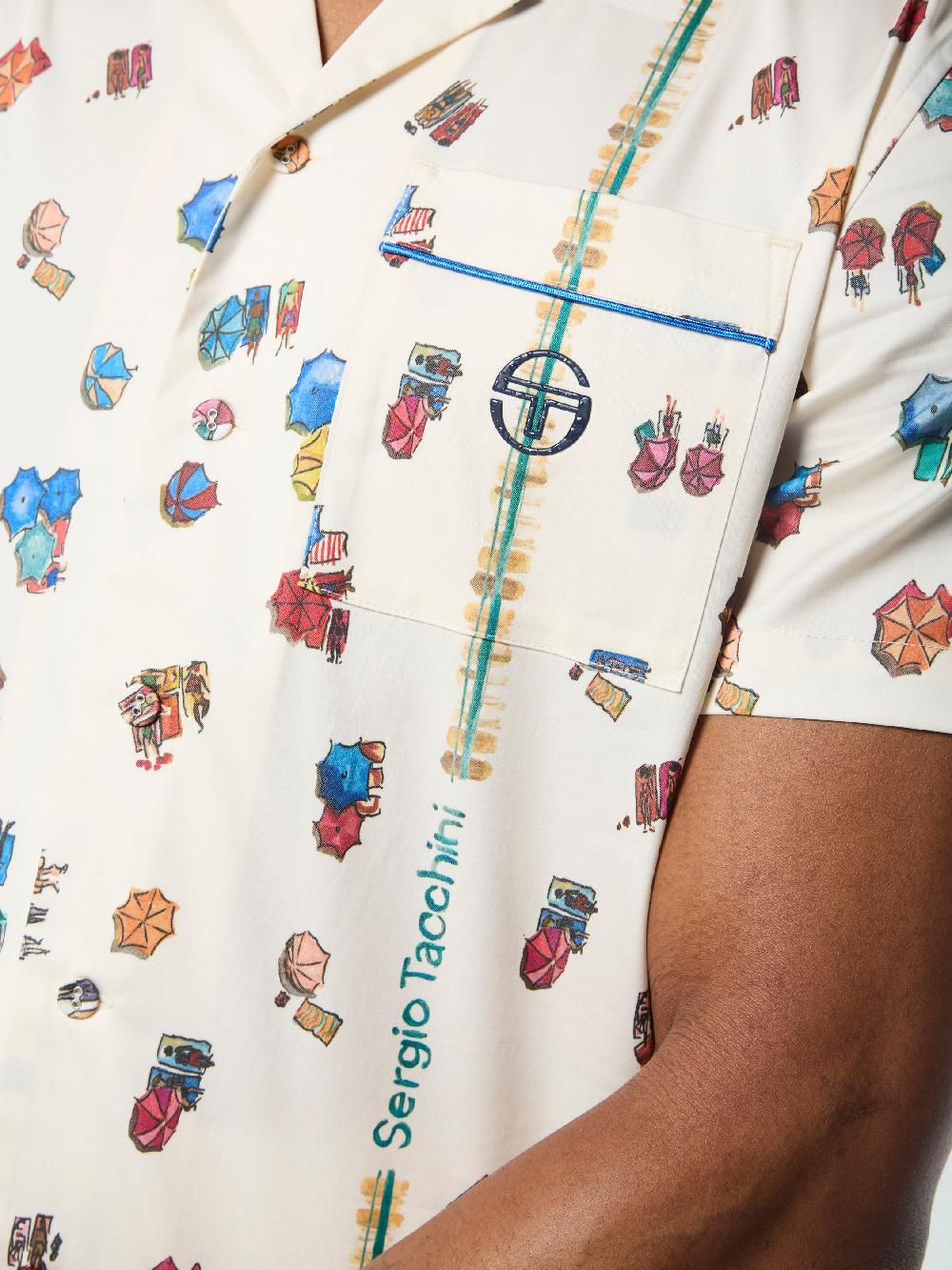 Egonlab X Sergio Tacchini Tosca Cabana Shirt- Gardenia
