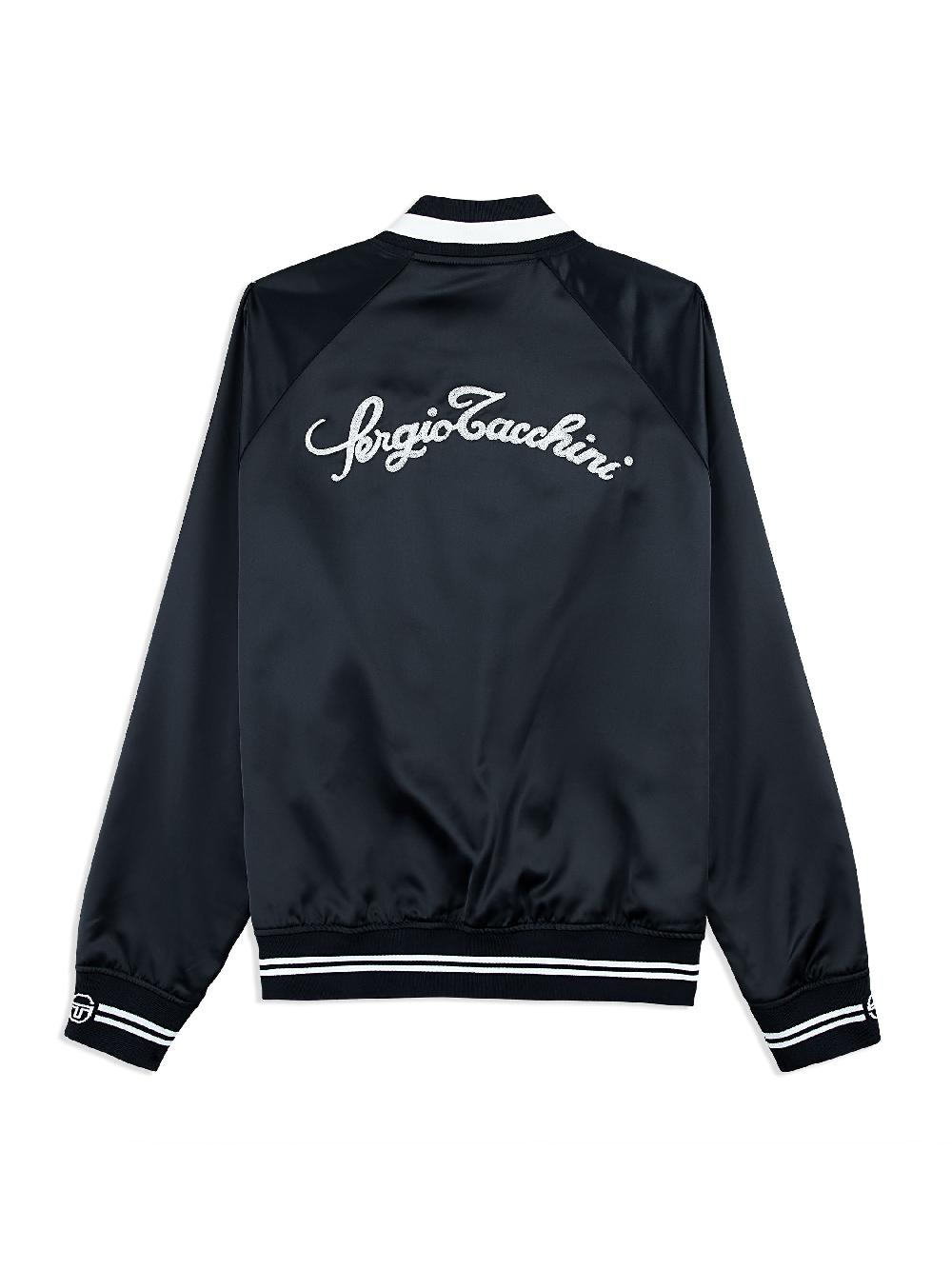 Egonlab X Sergio Tacchini Tosca Varsity Jacket- Black Beauty