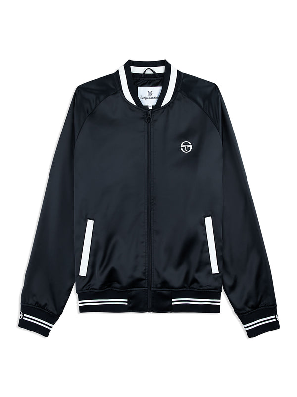 egonlab x sergio tacchini Tosca Varsity Jacket- Black Beauty