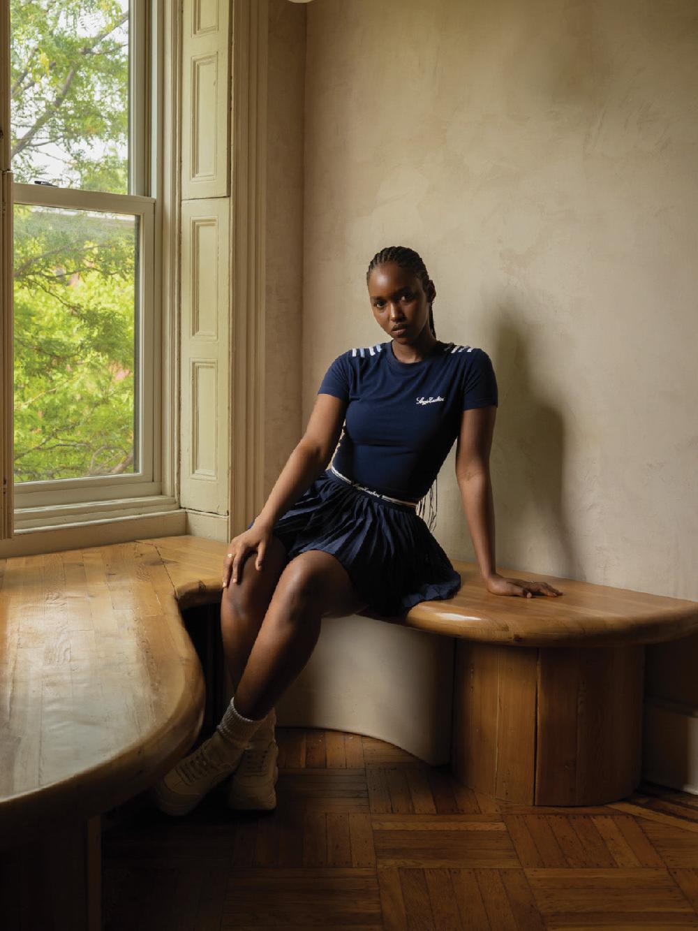 Egonlab X Sergio Tacchini Verona Crop Top- Maritime Blue