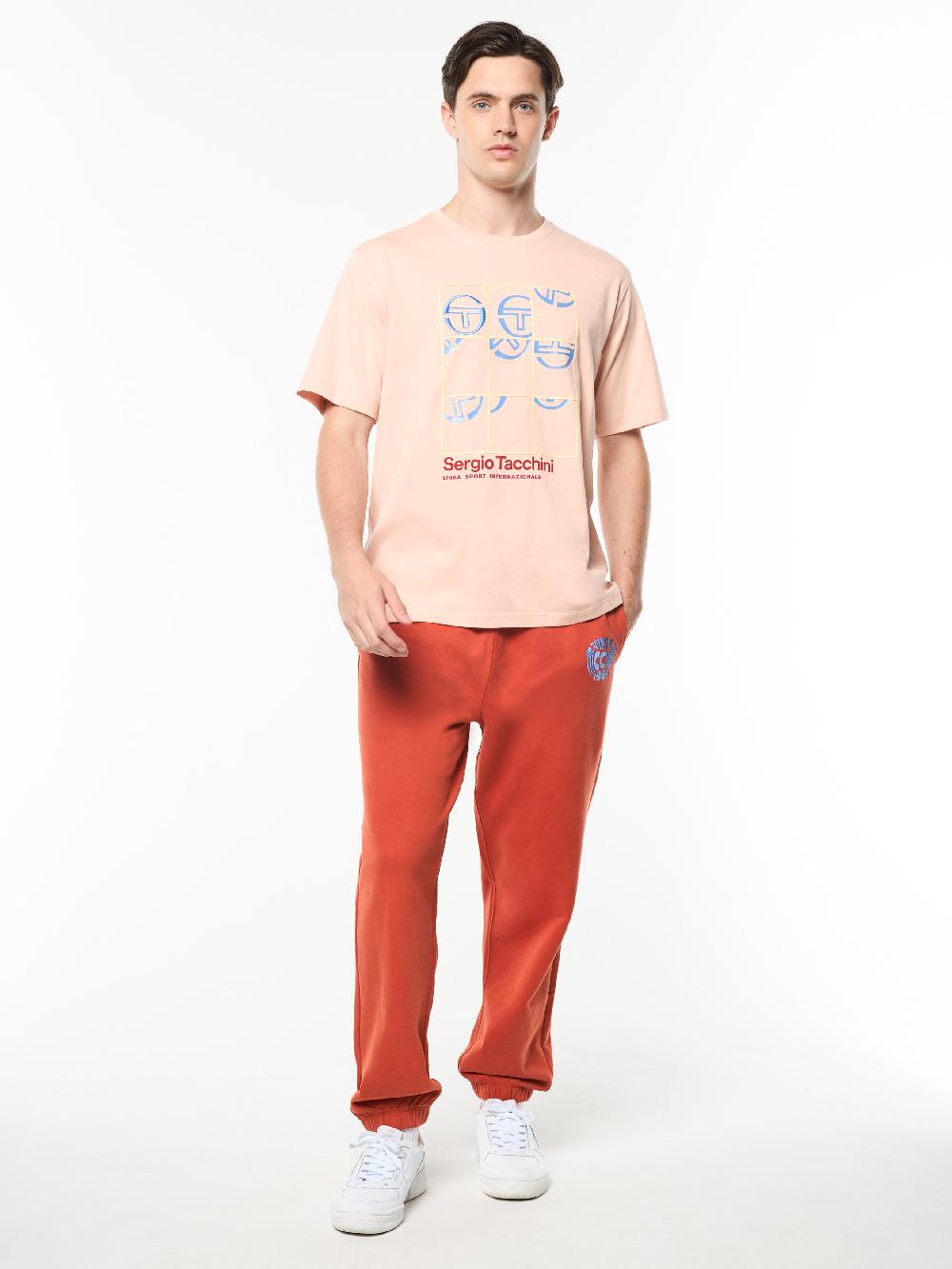 Egonlab X Sergio Tacchini Vincere T-Shirt- Evening Sand