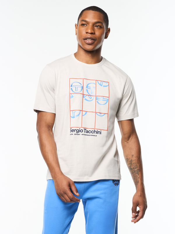 egonlab x sergio tacchini Vincere T-Shirt- Quiet Grey