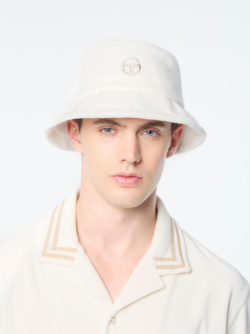 Egonlab X Sergio Tacchini Vitus Bucket Hat- Gardenia
