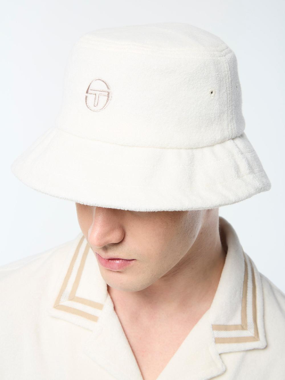 Egonlab X Sergio Tacchini Vitus Bucket Hat- Gardenia